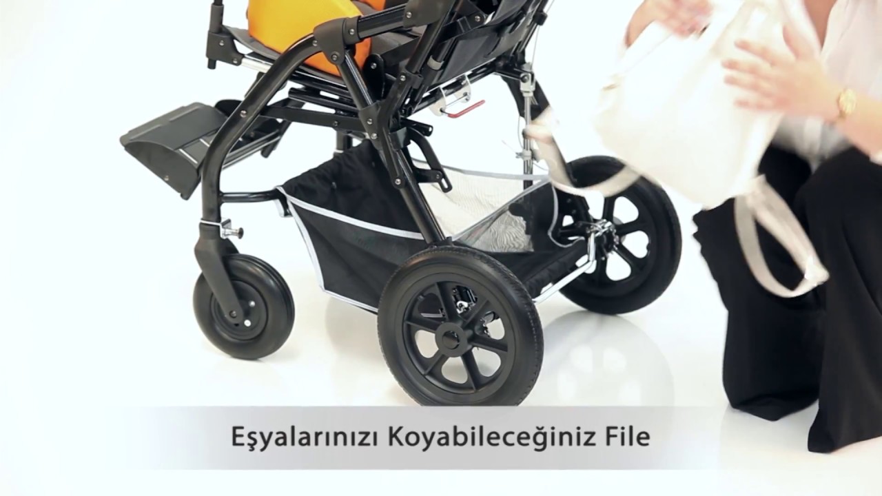 WOLLEX TRIO CP 8001-16 TEKERLEKLİ SANDALYE ENGELLİ PUSETİ 2 - 14 YAŞ