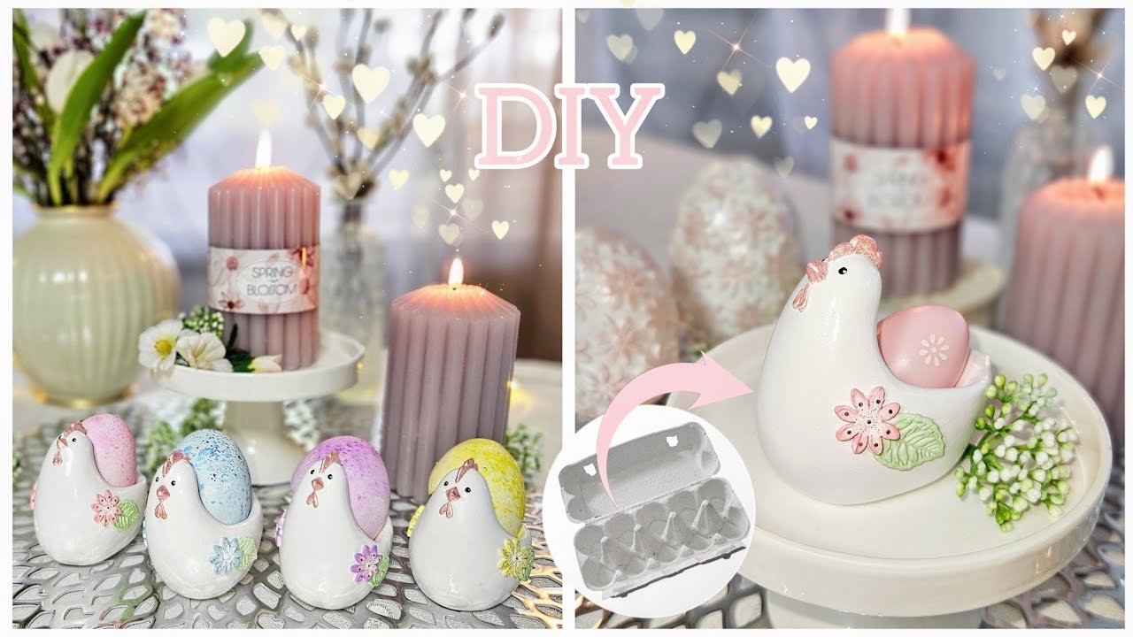 100% своими руками🌷Пасхальный декор курочки/Подставки для яийц/Поделки на Пасху/Весенний декор/DIY