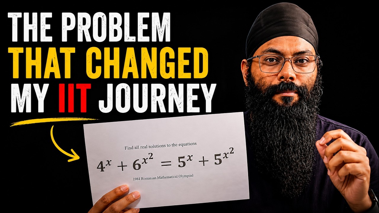 JEE Problem Gym Q6 | The Problem that changed my IIT Journey