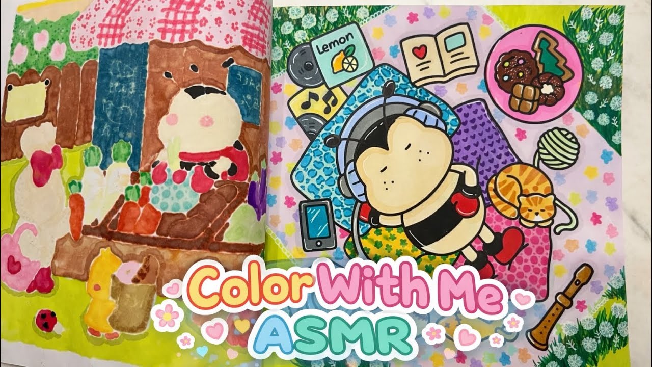 Color With Me ASMR | Comfy Days Page 5 ☁️ Short Version 