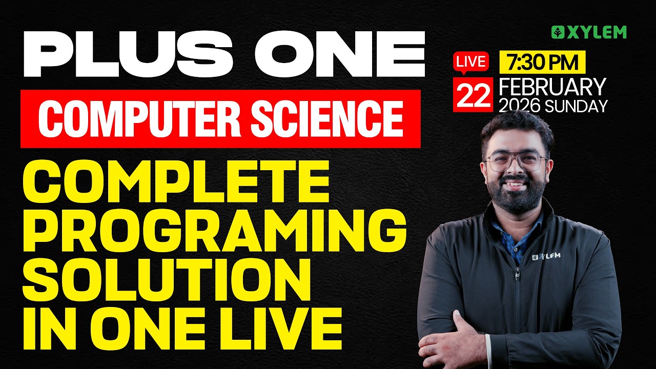 Plus One Computer Science | Complete Programing Solution In One Live | Xylem Plus One