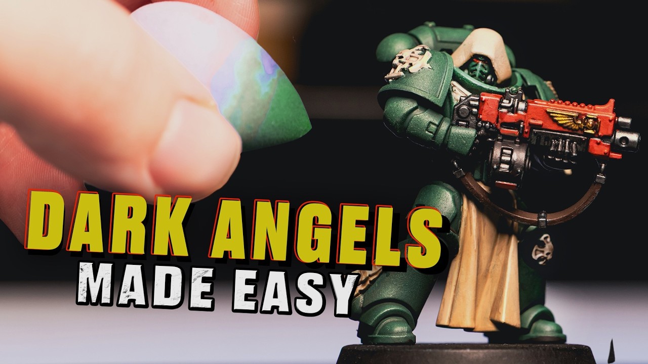 Warhammer 40k Space Marines | Красить Dark Angels стало ПРОСТО!