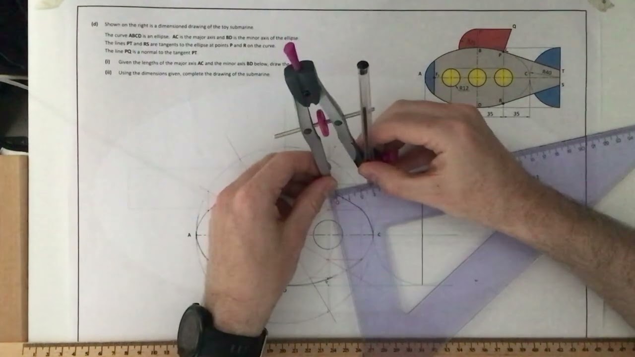 2023 Junior Cycle Graphic exam breakdown - Question 5 (part d)