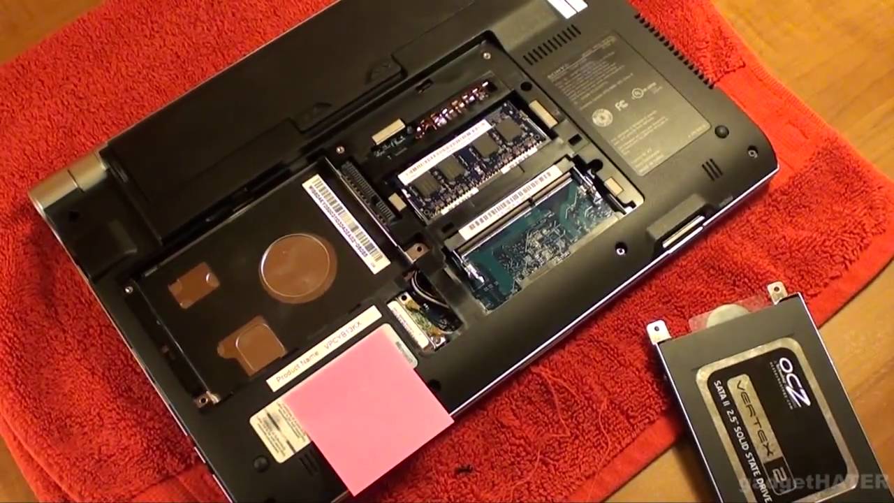 VAIO YB replacement guide HDD to SSD