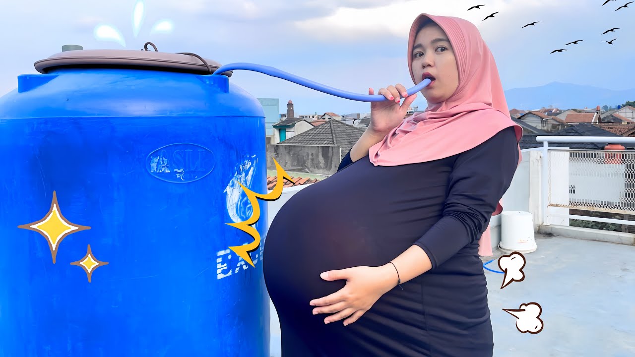 KONTRAKSI⁉️ IBU HAMIL MINUM AIR DARI TOREN 🤰🏻 LANGSUNG MELAHIRKAN BAYI 👶🏻