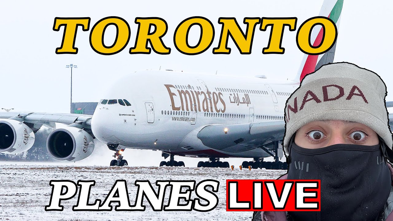 🔴 LIVE COLD SNOWY Toronto Airport! (YYZ)! Feb 14th, 2026!