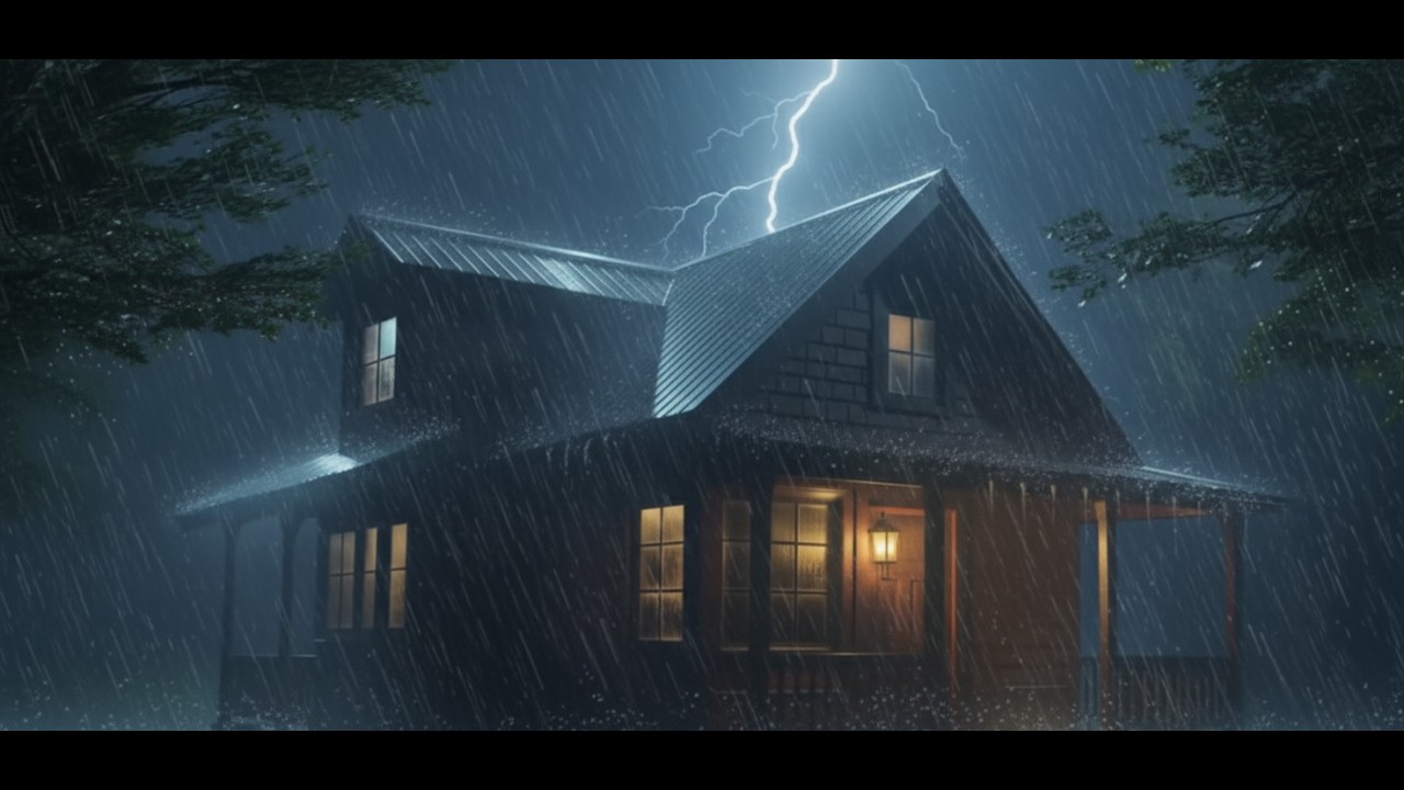 Rain & ⚡ Thunder for Sleep, Study, or Work