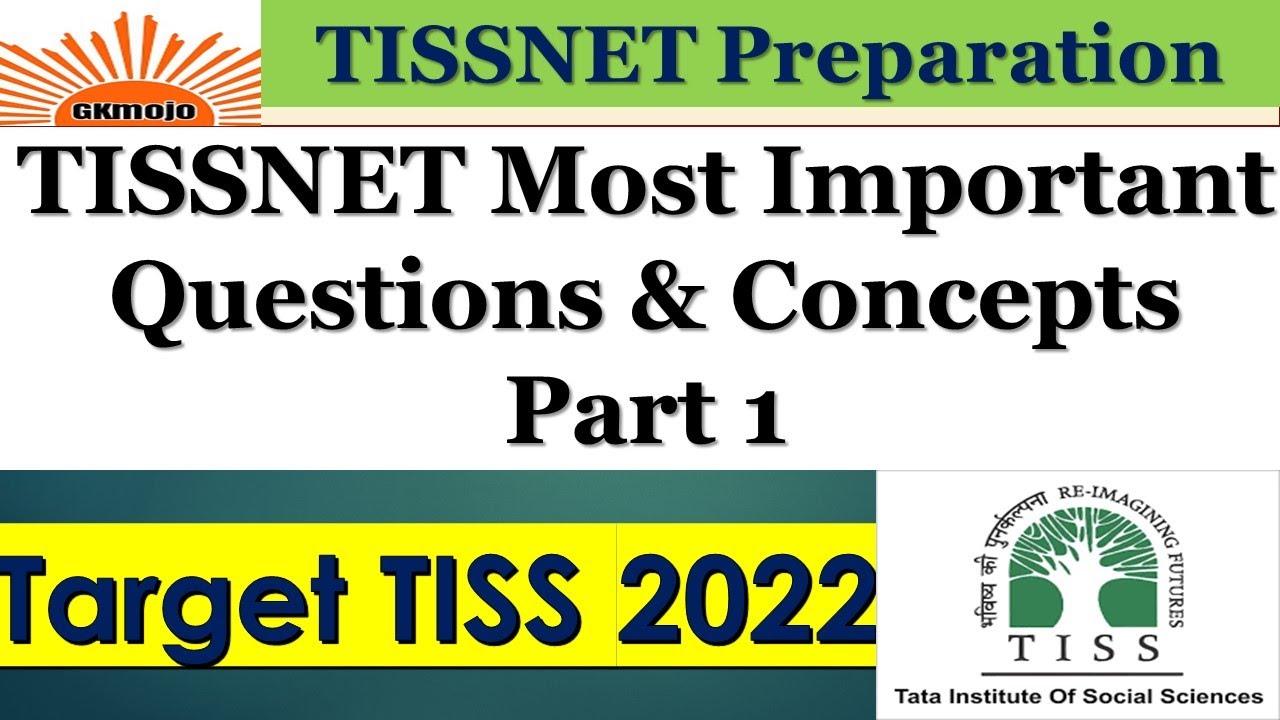 TISS most important questions and concepts part 1 | TISSNET 2022 | TISS preparation 2022