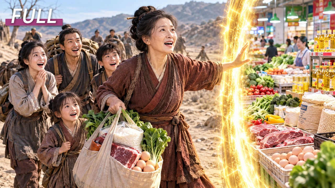 Reborn in a Famine, She Unlocked a Portal to a Modern Market and Saved Her Whole Family! #短剧