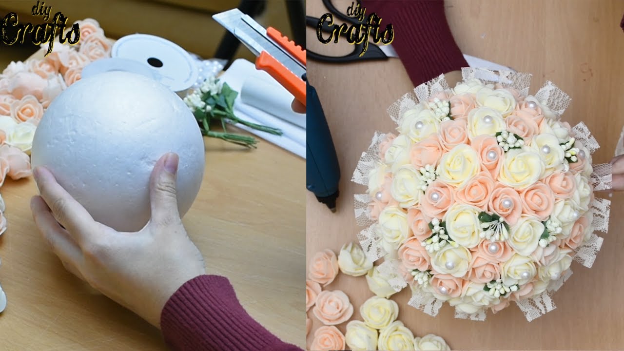 DIY Bridal Flower Bouquet