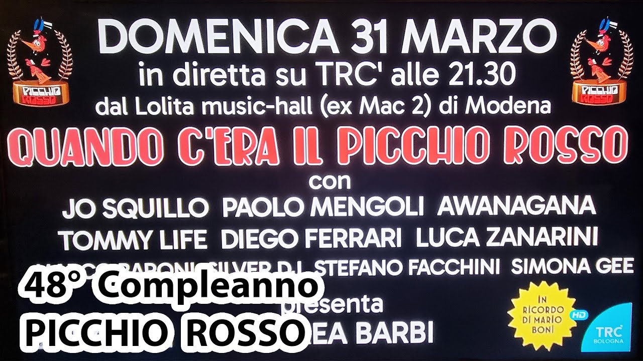 48&deg; Compleanno Picchio Rosso.