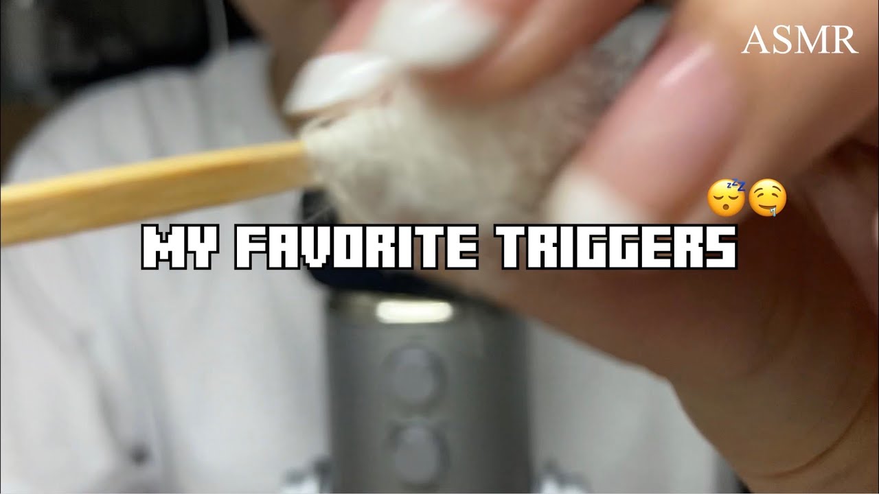ASMR - 내 취향범벅 My favorite triggers | 입소리 mouth sounds | brushing | 솜털귀이개 | 시각적 팅글 | 노토킹 no talking