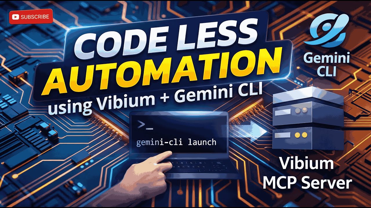 Vibium Automation MCP + Gemini CLI (Free)= Terminal-Based Codeless AI Browser Automation