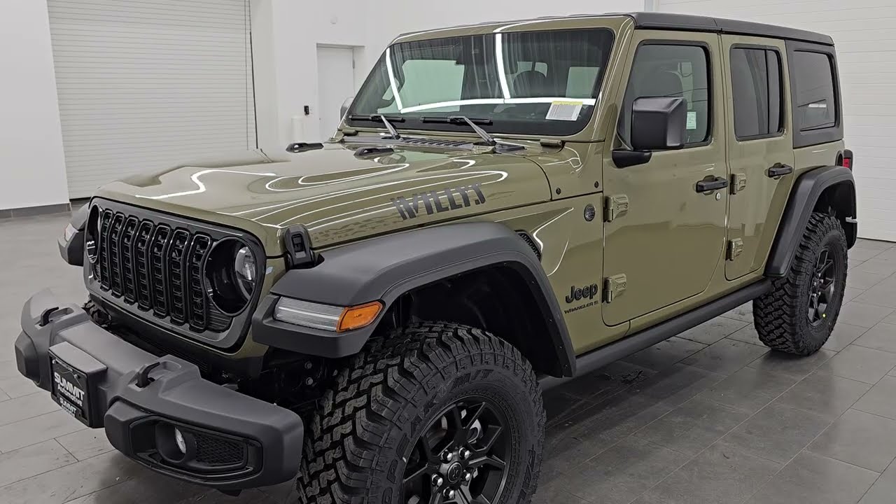 2025 JEEP WRANGLER 4 DOOR WILLYS SPORT 41 CLEARCOAT 4K WALKAROUND 25J73 SOLD!