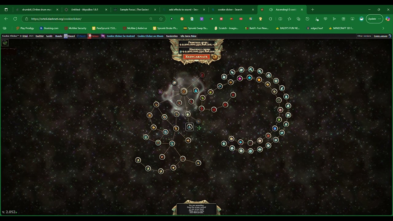 BUYING ALL HEAVENLY UPGRADES IN COOKIE CLICKER