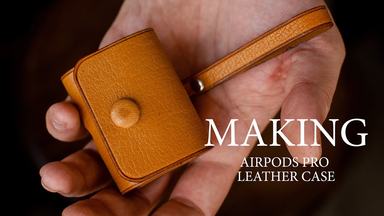 Making Airpods Pro / Pro 2 case easy. Leather craft