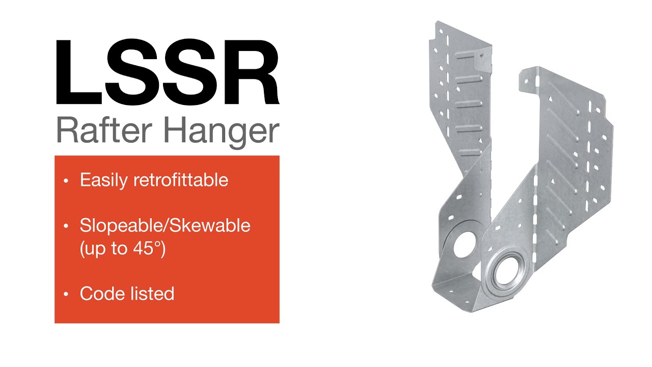 How to Install the LSSR Slopeable & Skewable Rafter Hanger