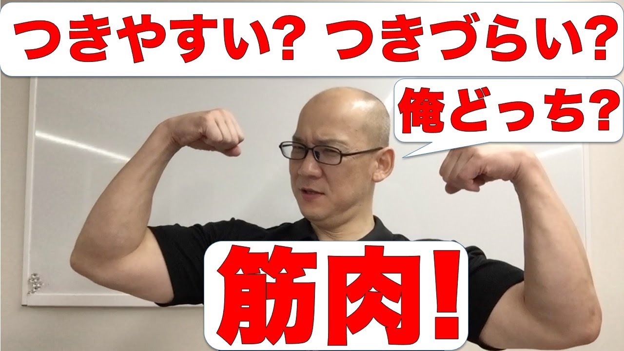 【必見】俺って、筋肉つきやすい体質? 筋肉つきづらい体質? について