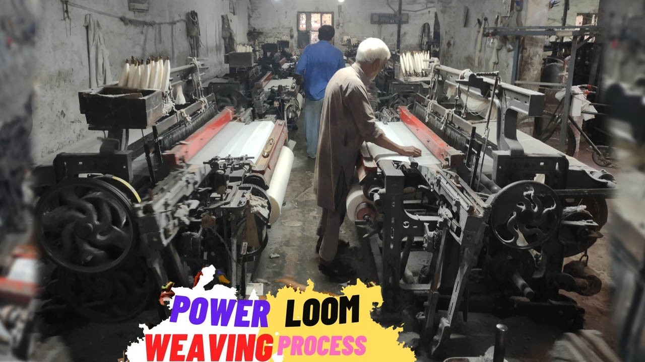 Cotton Weaving! Power Looms Making Fabric Non-Stop 🔥 | Textile Factory Process