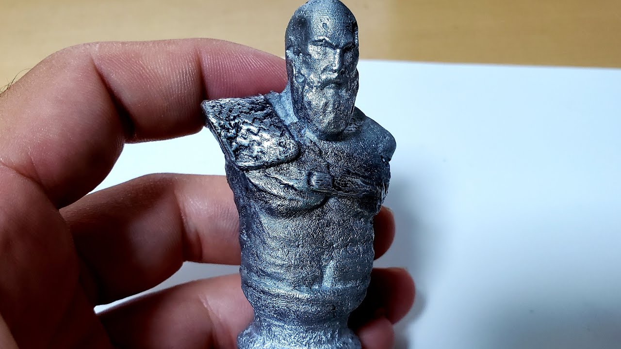 Kratos  Lost PLA simple equipment with plaster mold melting aluminum can 3d print