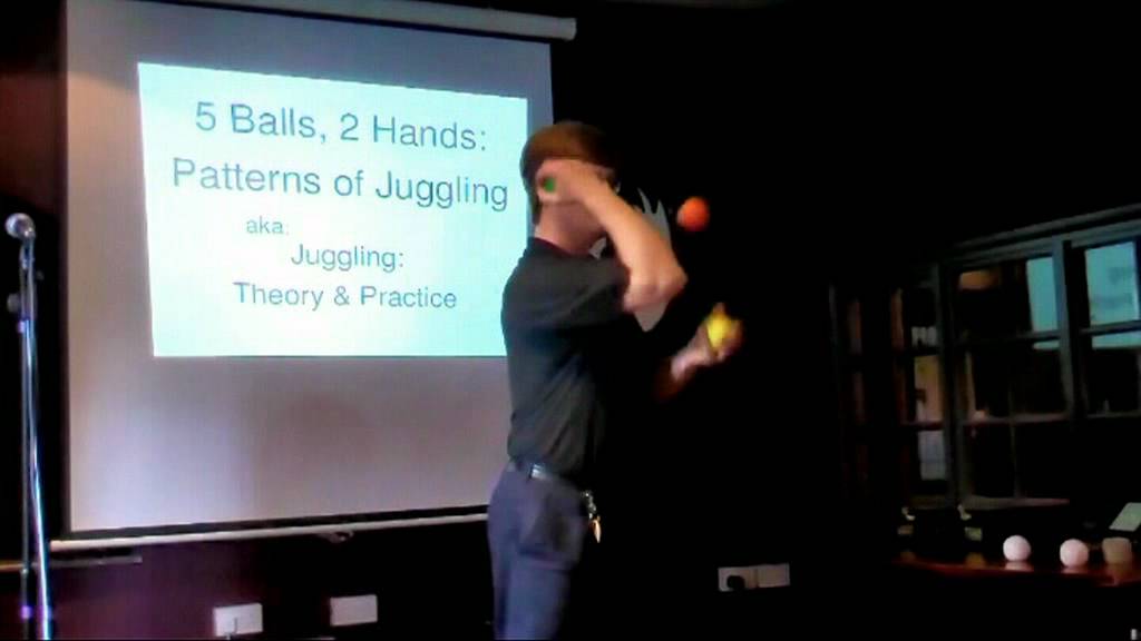 Colin Wright at Birmingham Skeptics - 5 Balls 2 Hands: Patterns of Juggling