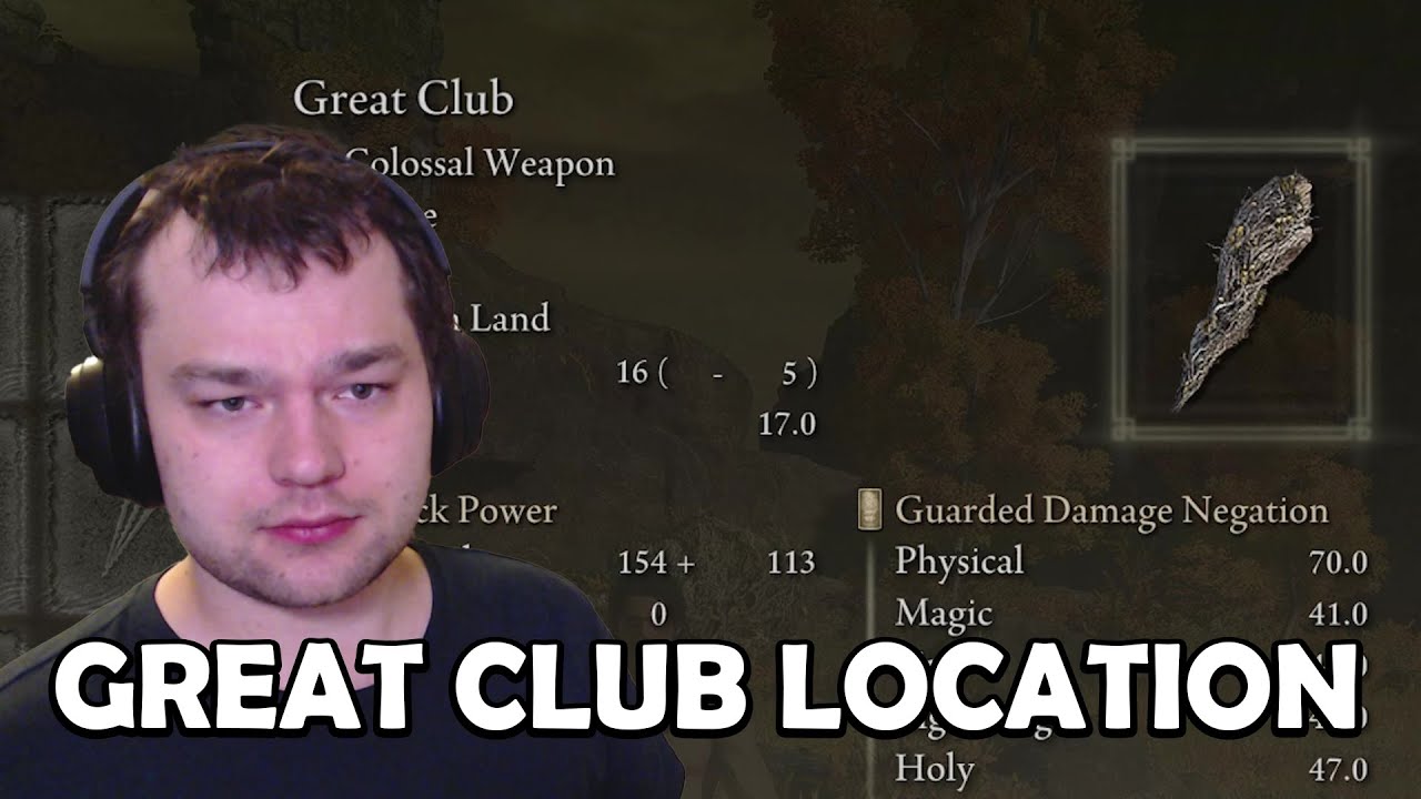 Great Club Location in Elden Ring guide