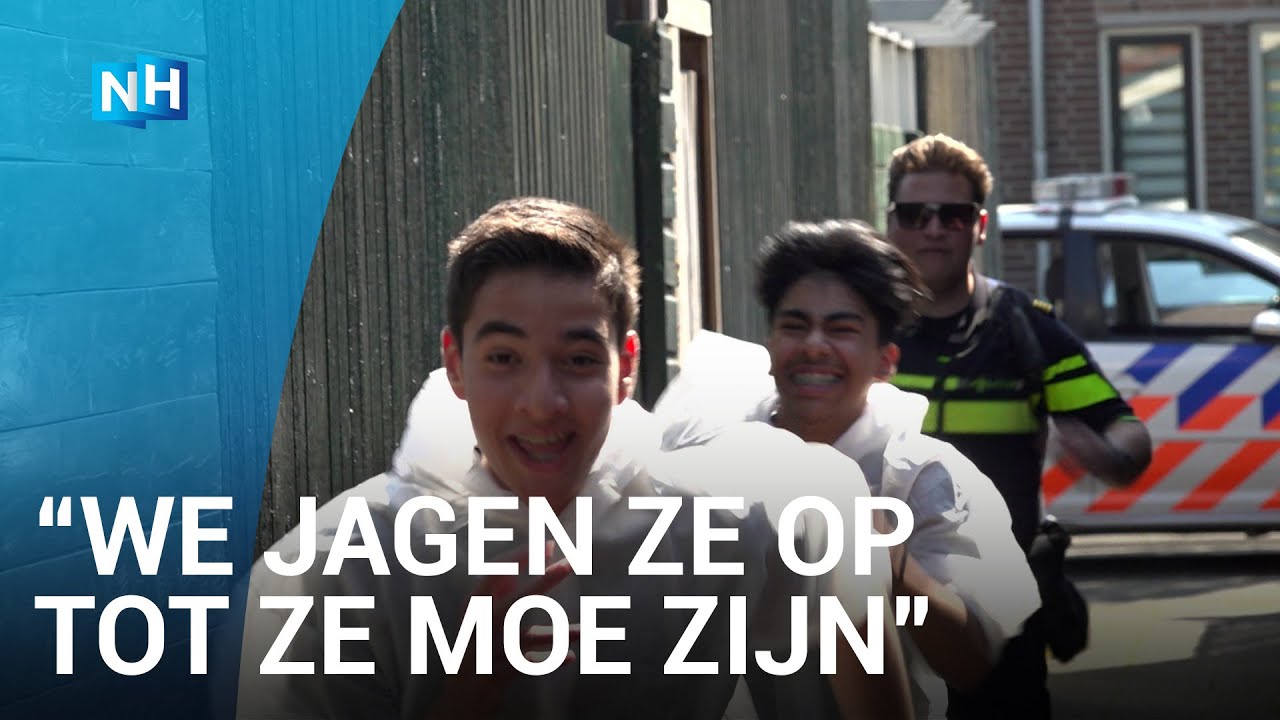Honderd jongeren op de vlucht voor de politie tijdens 'Hunt' in Alkmaar