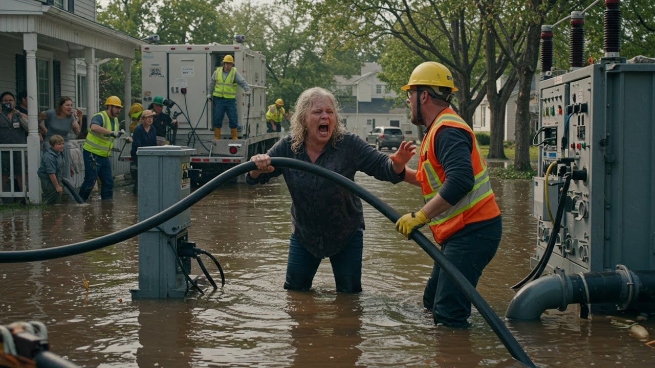 HOA Karen Cut Power to the Flood Pumps, 5 Minutes Later I Plugged In a Portable Substation
