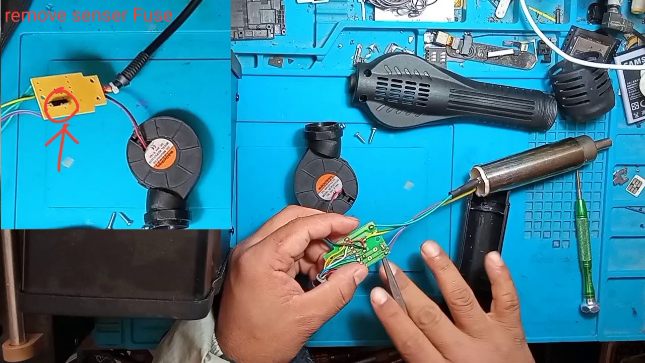 how to fix hotair gun automatic functions