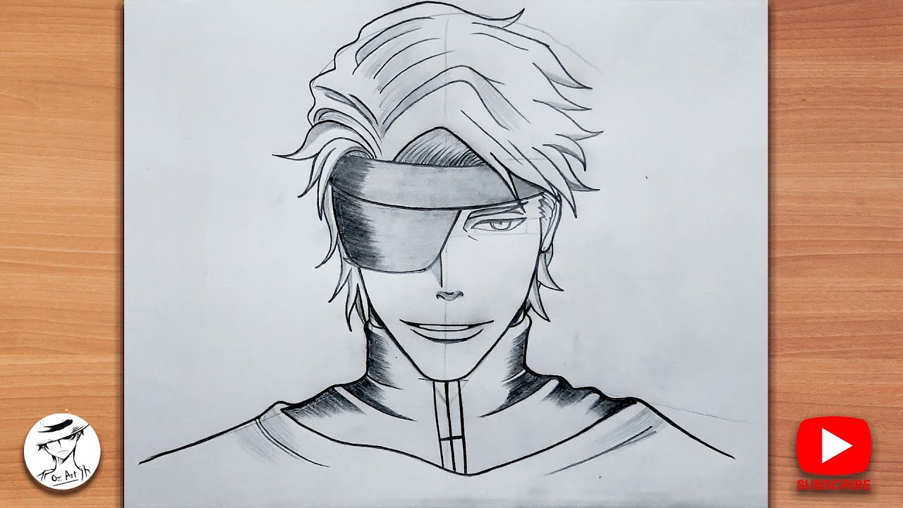 How to Draw Aizen | Bleach | Easy drawing tutorial | Step by step