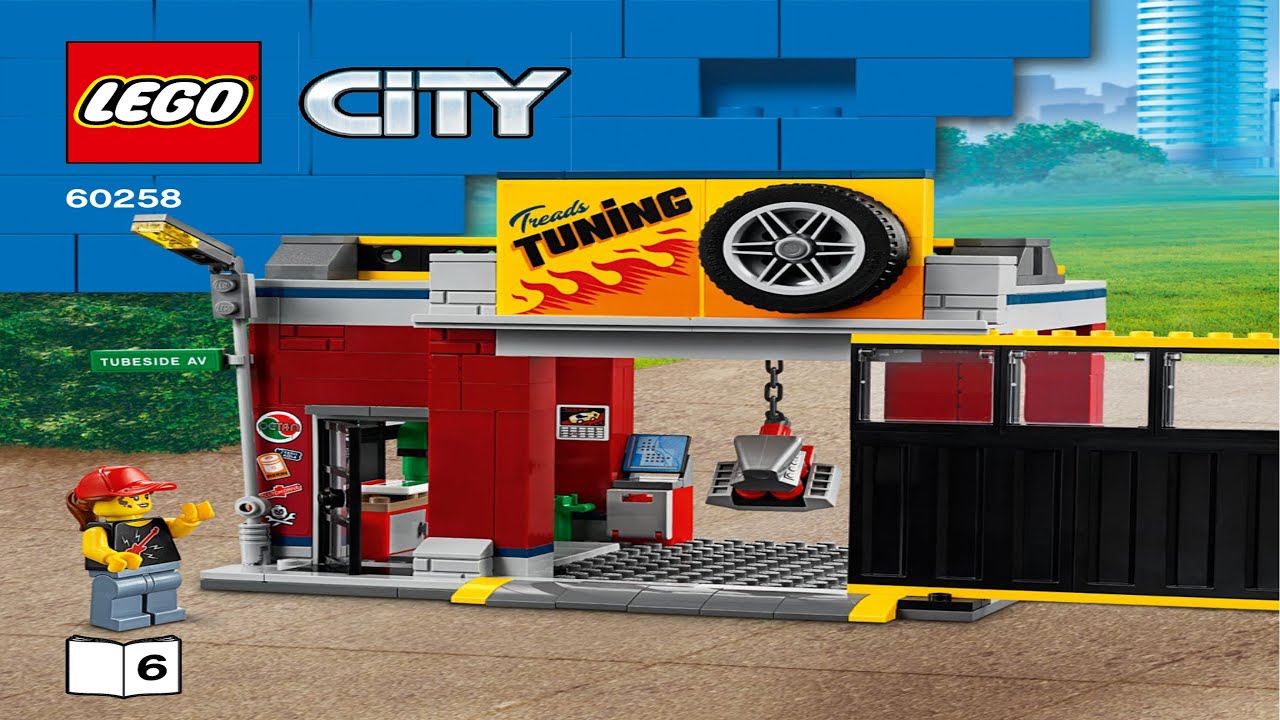 LEGO Instructions - City - 60258 - Tuning Workshop - Town (Book 2)