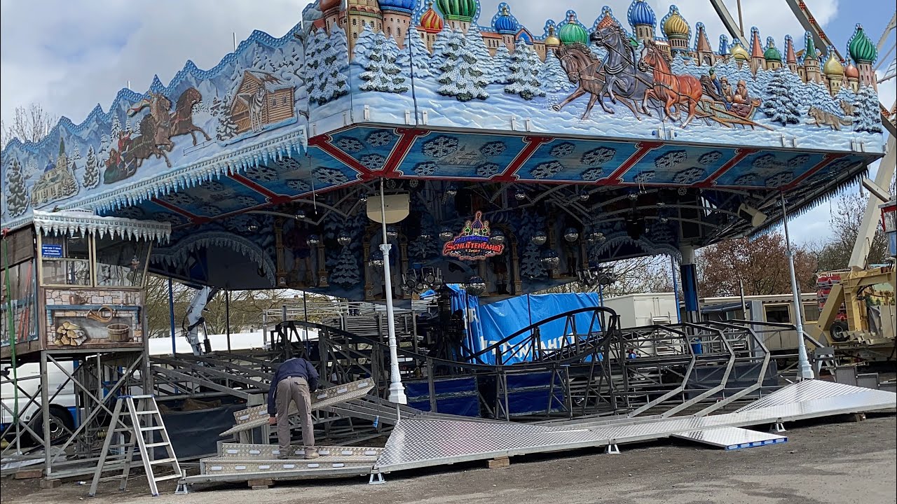 Palmkirmes Recklinghausen 2025 Aufbau - Rundgang