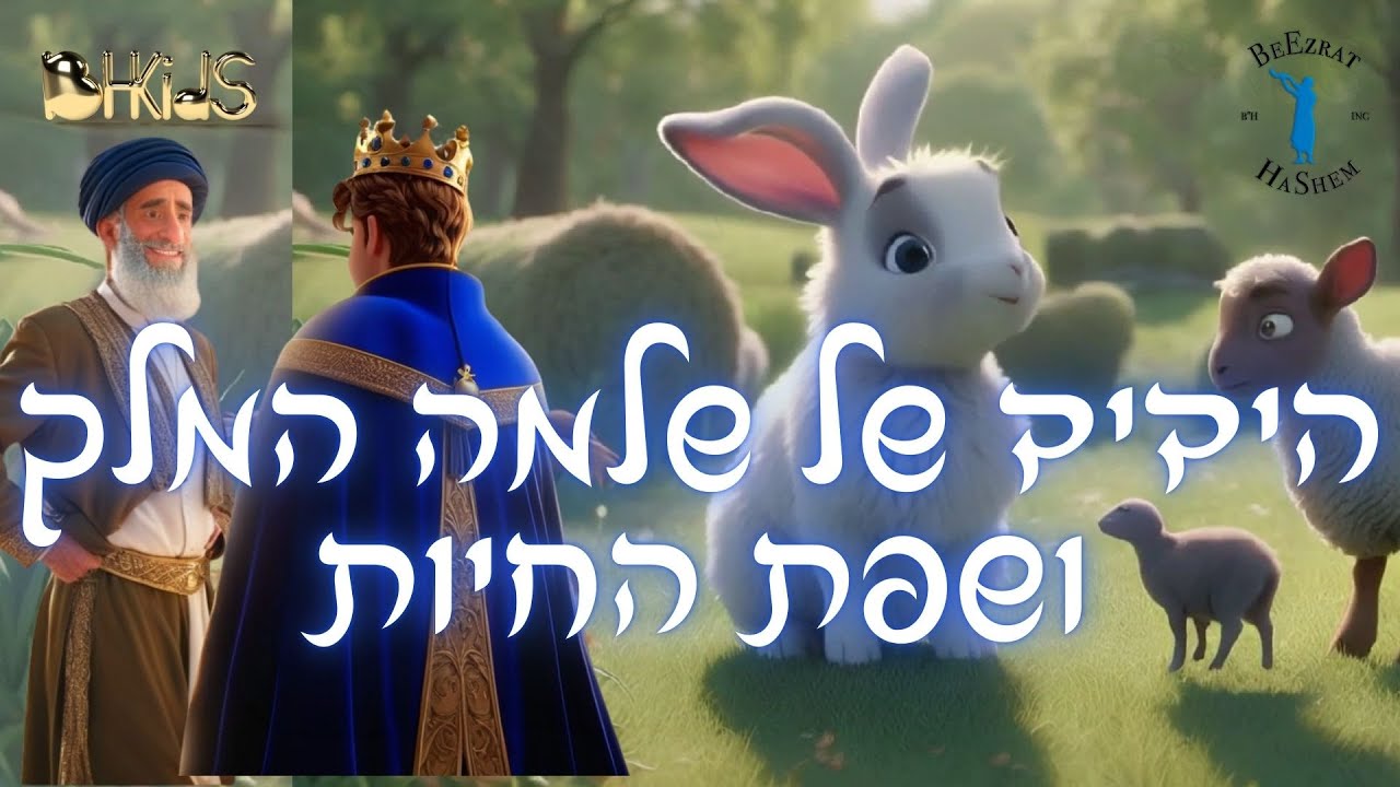 הידיד של שלמה המלך ושפת החיות👑🐶🐓| סיפורי שלמה המלך בהמחשת AI לילדים