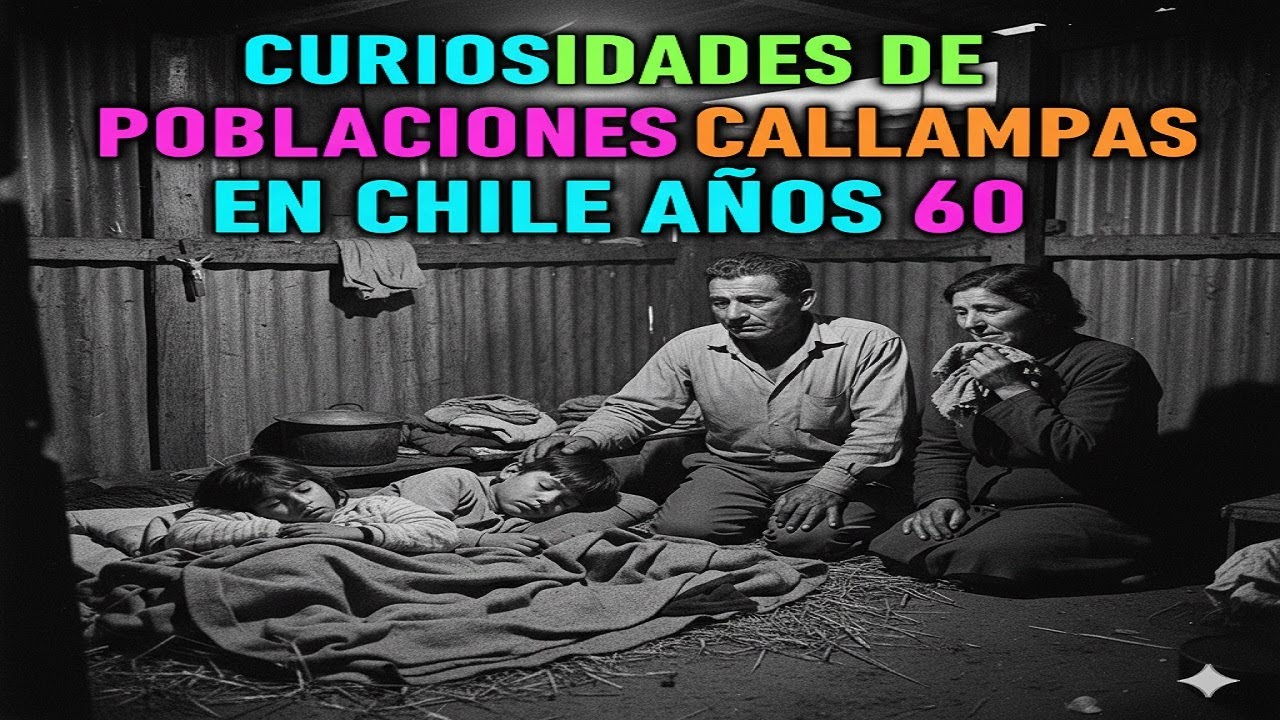 😱 ¡  SORPRENDENTE!,  CURIOSIDADES DE LAS POBLACIONES CALLAMPAS EN CHILE AÑOS 60