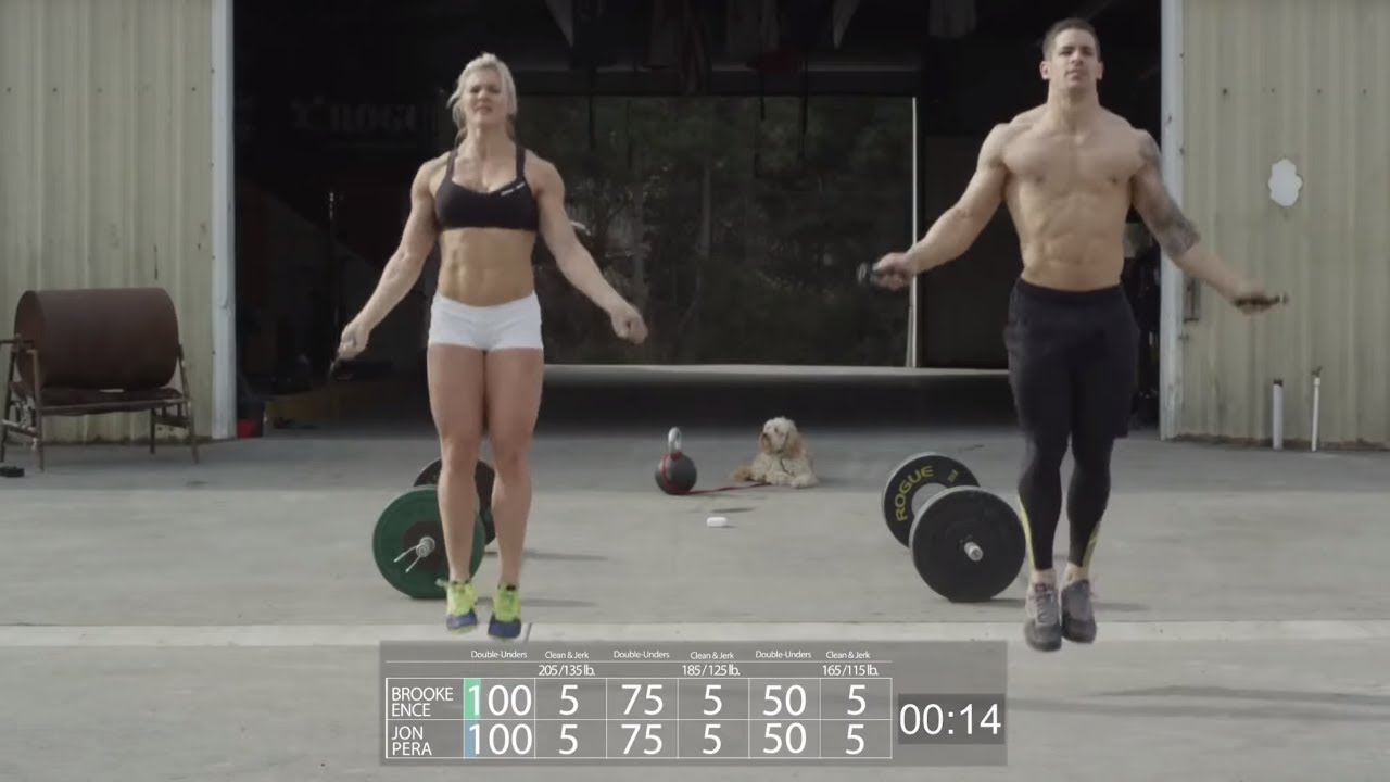 Double Under, Clean and Jerk Workout - Brooke Ence & Jon Pera
