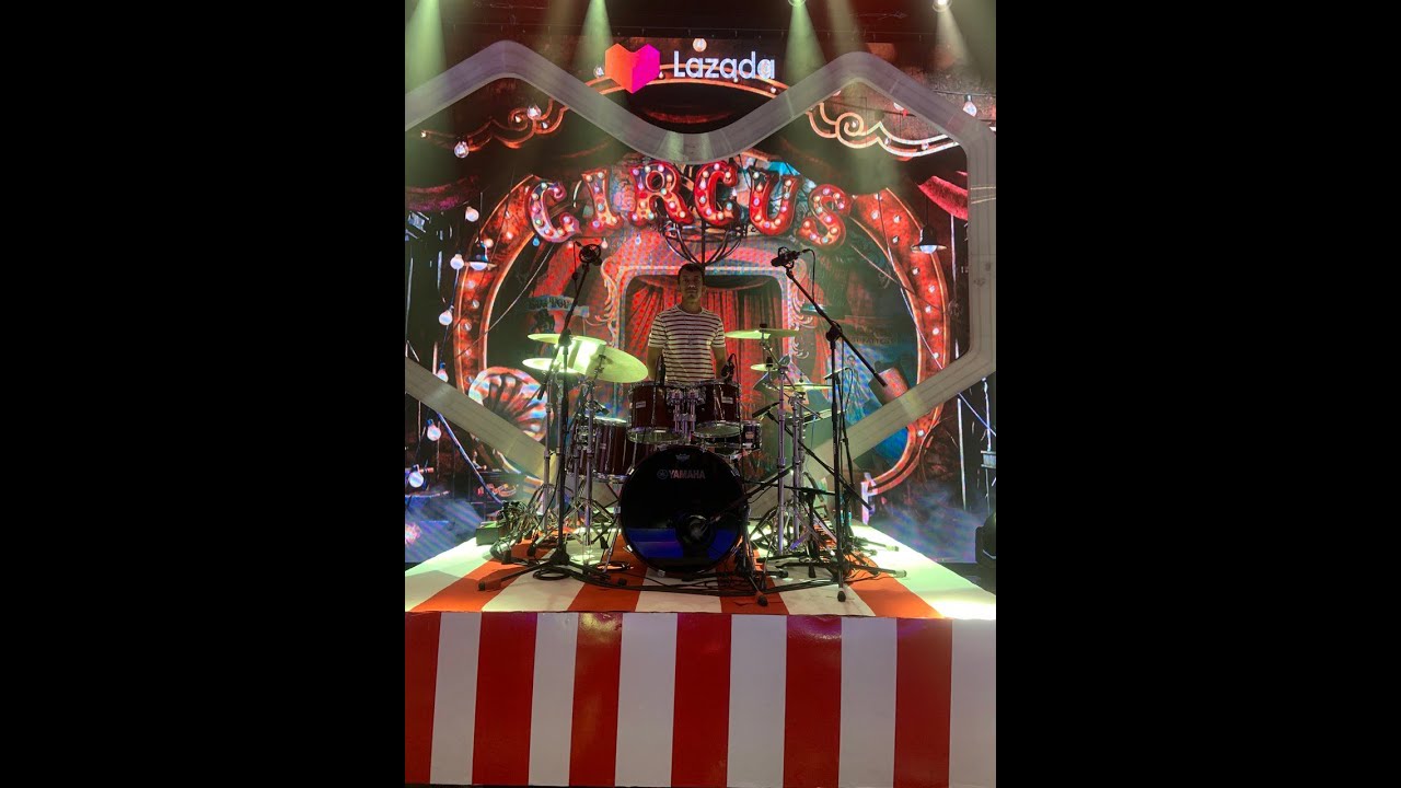 AKRAM MAIN DRUM BERPUSING MACAM DEKAT CIRCUS!! Floor 88 - Chikadun drum cam by Akram Kadir