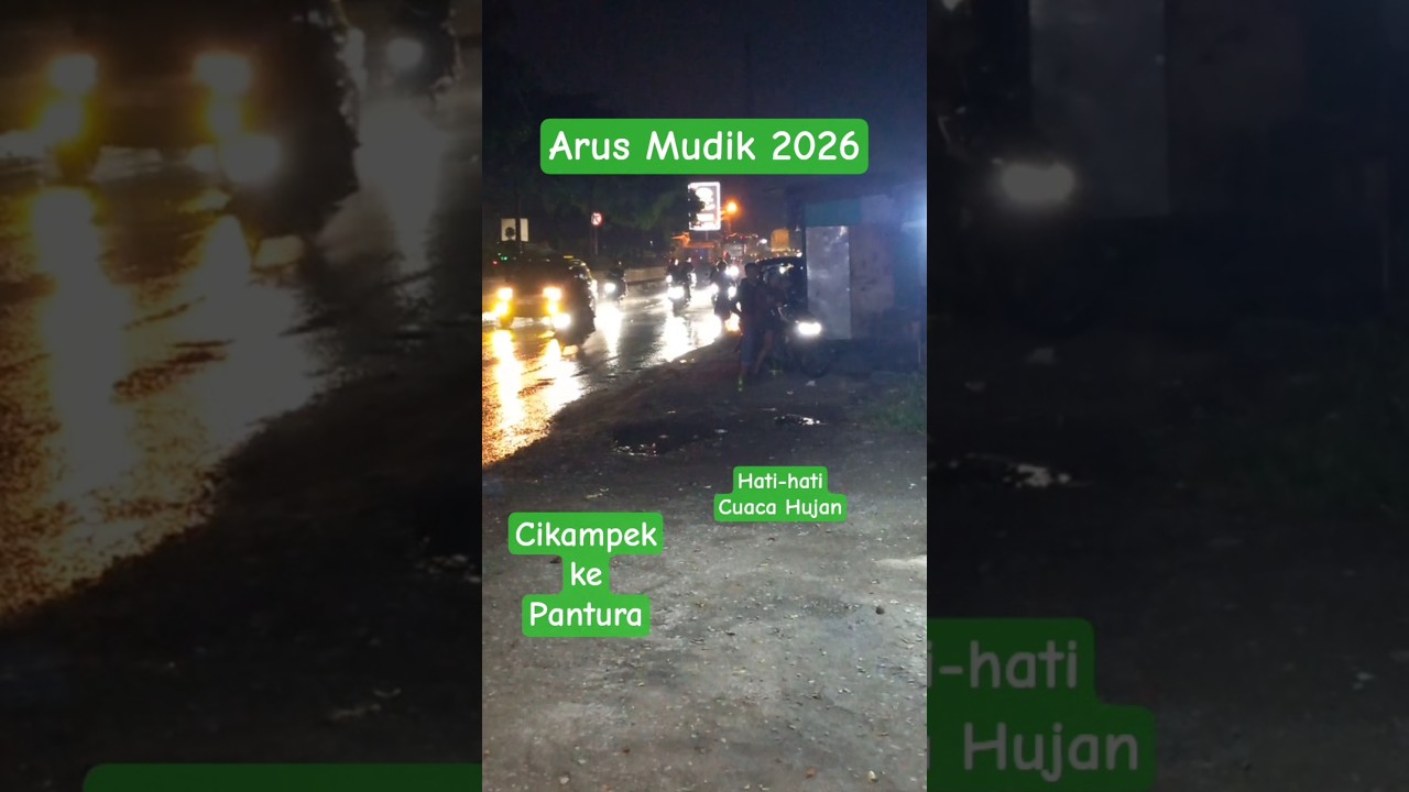 Arus Mudik Lancar + Cuaca hujan 19-03-2026 19:30WIB #mudik #mudiklebaran