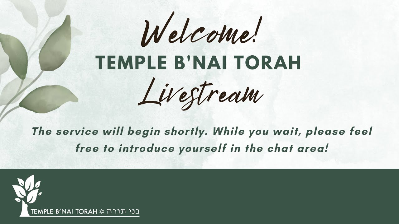 Community-Led Shabbat Morning Service 3/14/2026