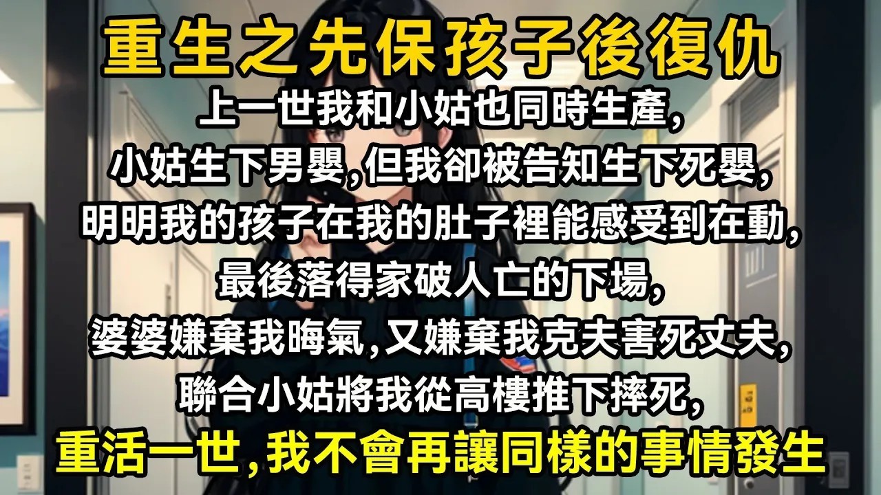 上一世我和小姑也同時生產，小姑生下男嬰，但我卻被告知生下死嬰，明明我的孩子在我的肚子裡能感受到在動，最後落得家破人亡的下場，婆婆嫌棄我晦氣，又嫌棄我克夫害死丈夫，聯合小姑將我從高樓推下摔死