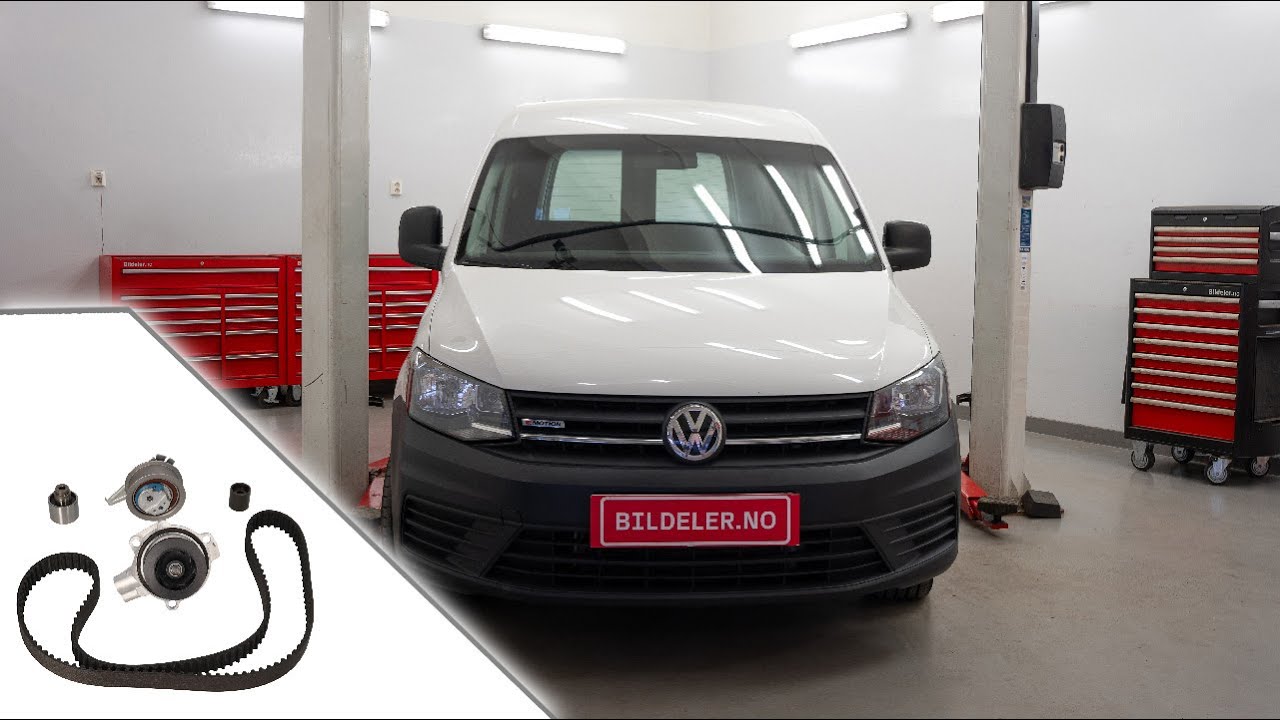 Volkswagen Caddy(IV): hvordan bytte registerreim og vannpumpe - 2015 og nyere modeller