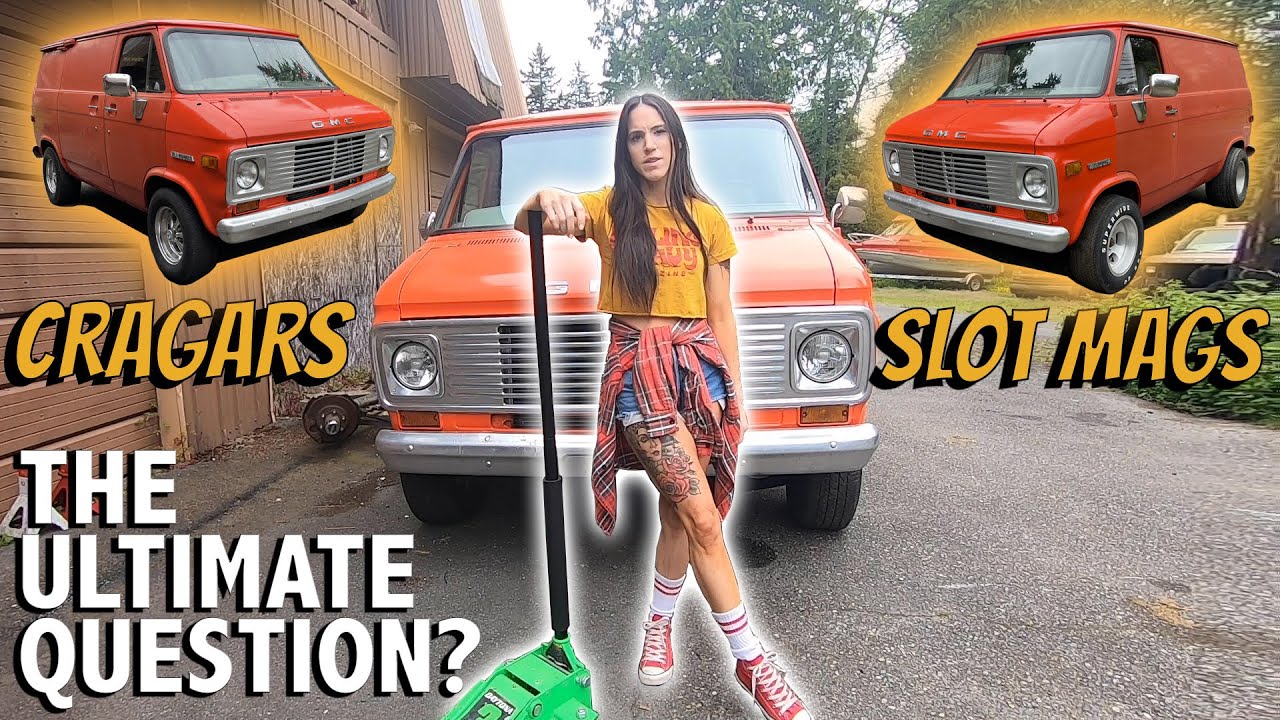 Nicky Vandura Swappin Shoes on her 1975 GMC Vandura #MagWheels
