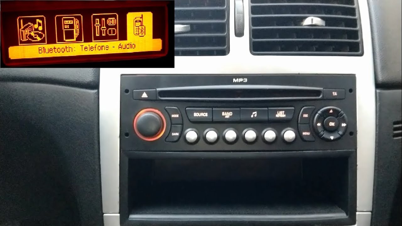 Instalando RD45 e configurando bluetooth no Peugeot 307