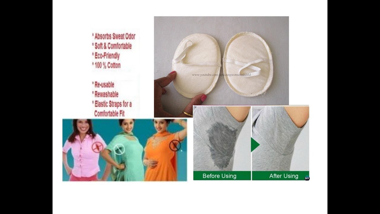 DIY Easy making Underarm Sweat Pads(Odor Free, No stains)-Washable, Reusable 2 Methods