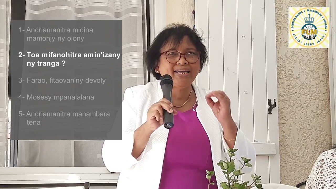 Toriteny : Eksodosy ... Dr Lalao Rakotomahanina, Filoha FiFiL FLM Paris