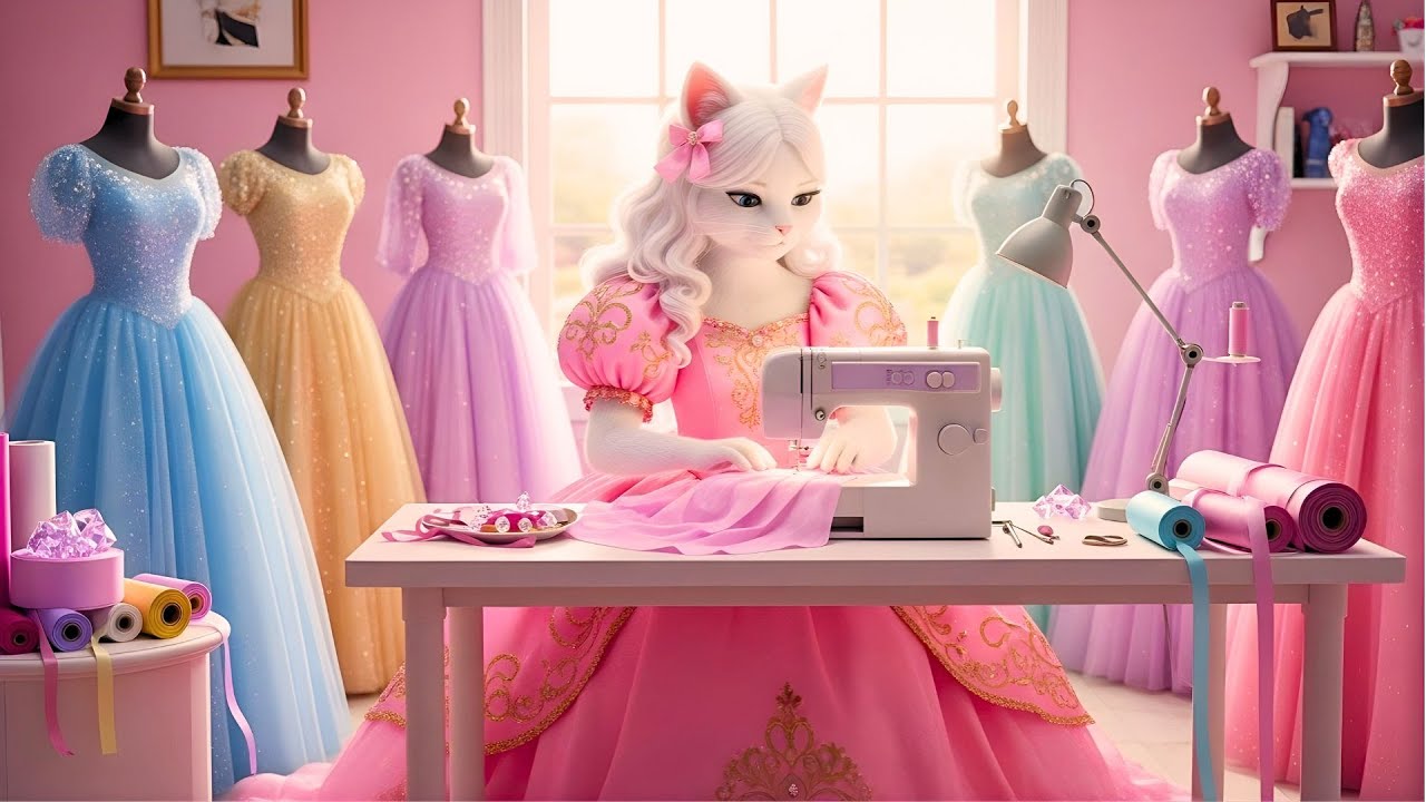 🌸👗 The Shocking Truth Behind the Sparkling Dresses — And the Secret Creator Is This Cat!