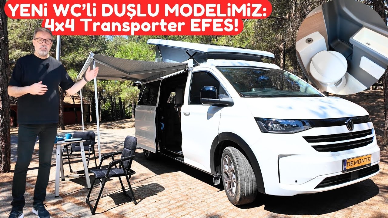 YENİ WC'Lİ DUŞLU  KARAVAN MODELİMİZ 4x4 TRANSPORTER EFES! BU ARACI GÖRMEDEN KARAR VERMEYİN!