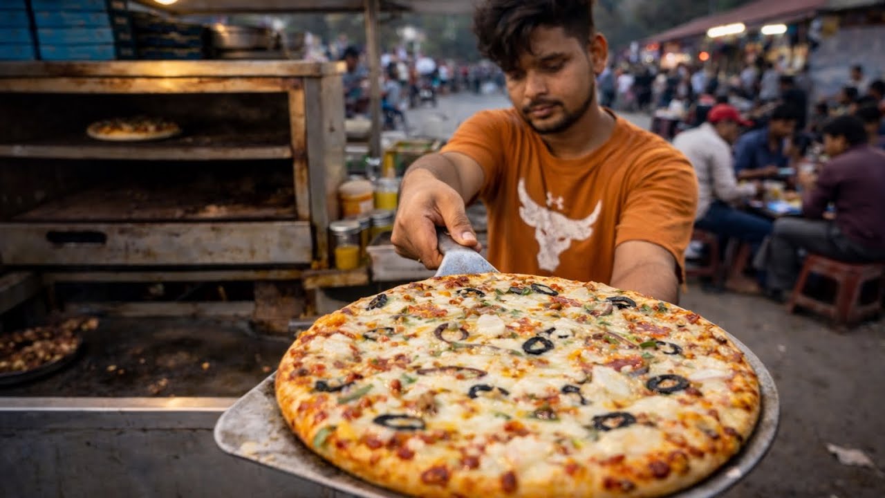 Street Pizza Process – From Dough to Oven in Minutes