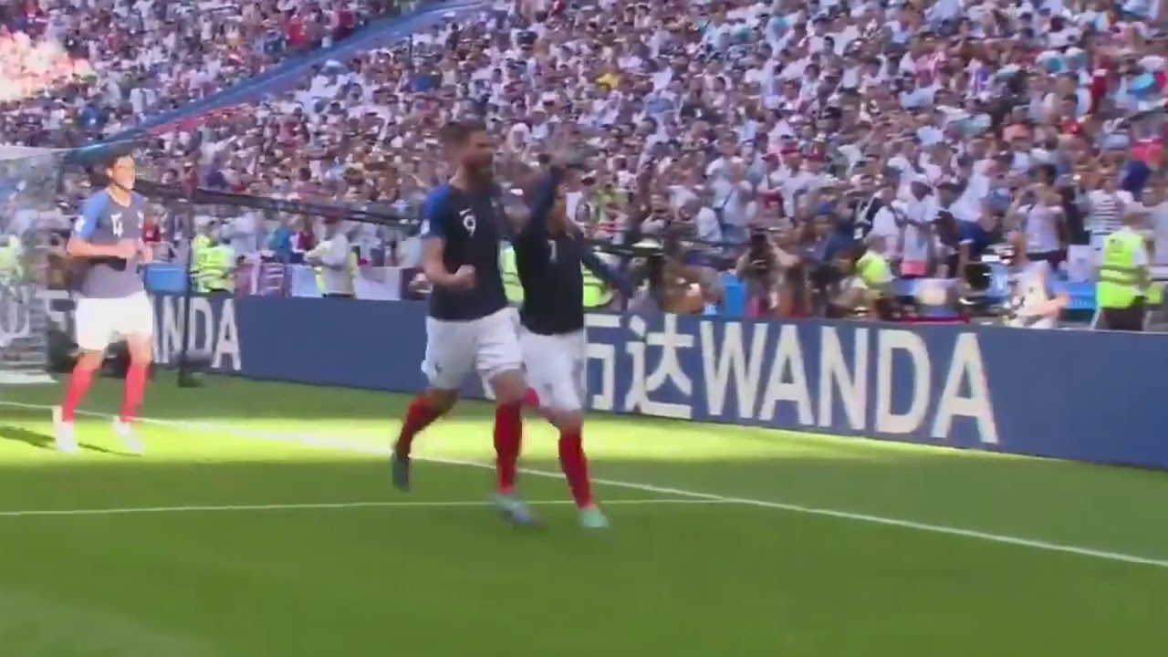 Antoine Griezmann makes the Fortnite take the l dance in the World cup 2018 vs argentina