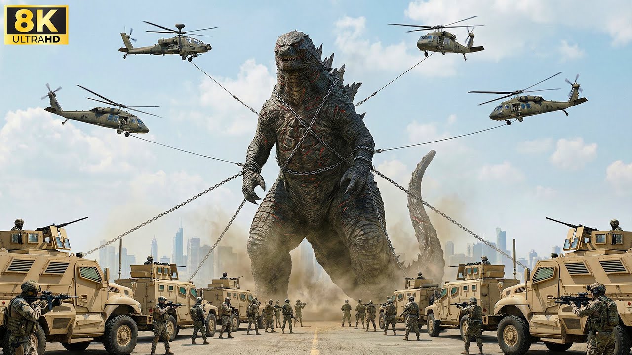 Godzilla đại chiến trực thăng và siêu quân đội 🔥| Trận Chiến Hủy Diệt Trong Thành Phố🦖🚁