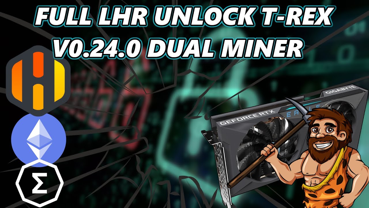 LHR FULL Unlock RTX 3060 T-REX MINER V0.24.0 | In Hive OS (Dual Mining)